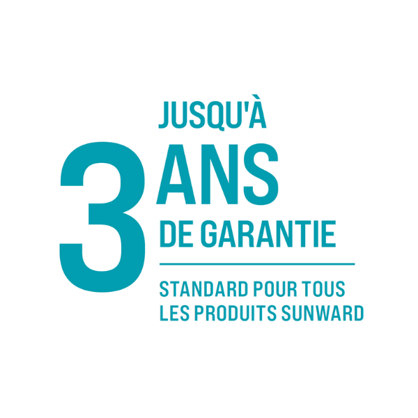 3 ans de garantie Sunward
